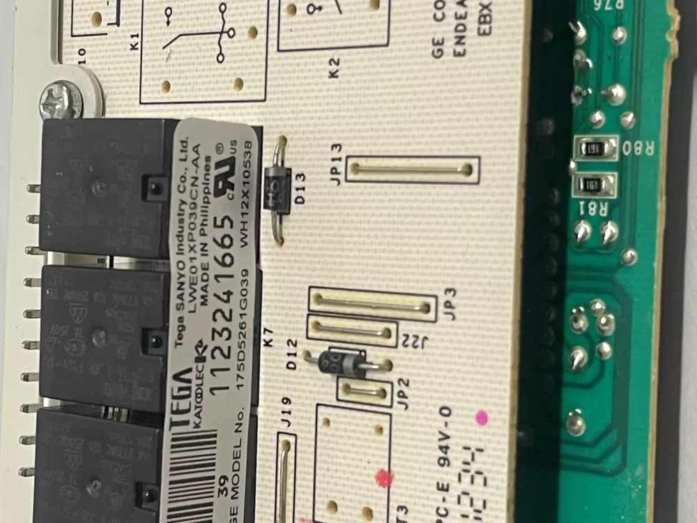 GE WH12X10614 175D5261G039 EBX1129P004 Washer Control Board AZ208158 | KM2678