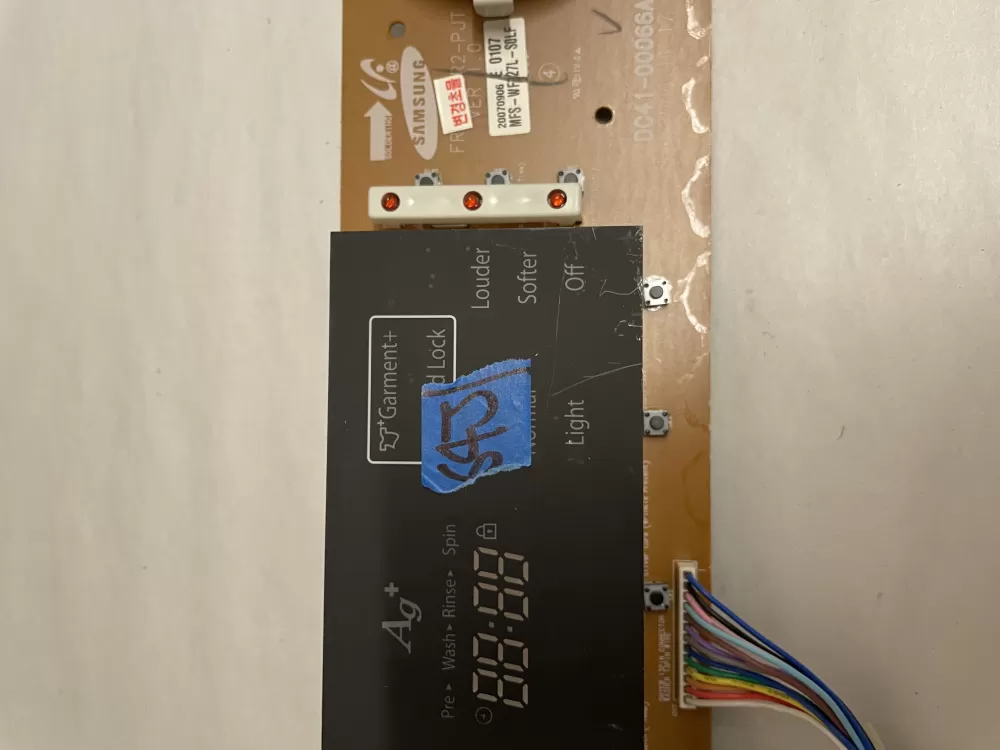 Samsung MFS-DV318A-S0 DC41-00066A Dryer UI Control Board AZ203863 | KM643