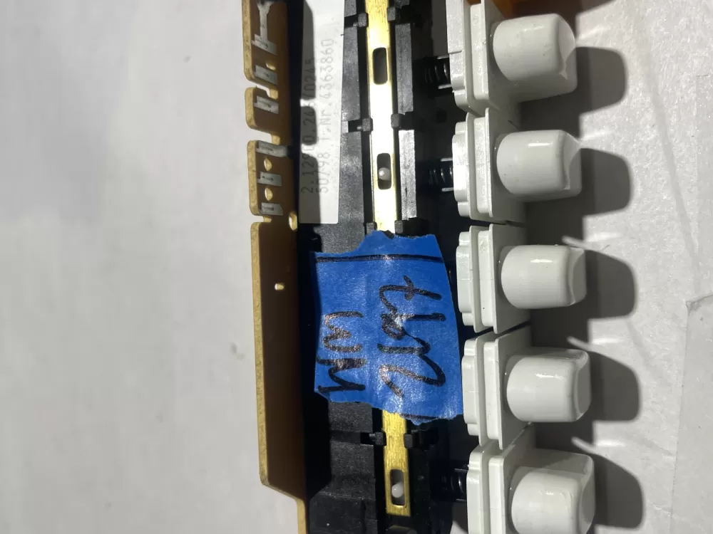 Miele 4363860 Washing Machine Control Board Push Button Switch AZ137955 | Wm2197