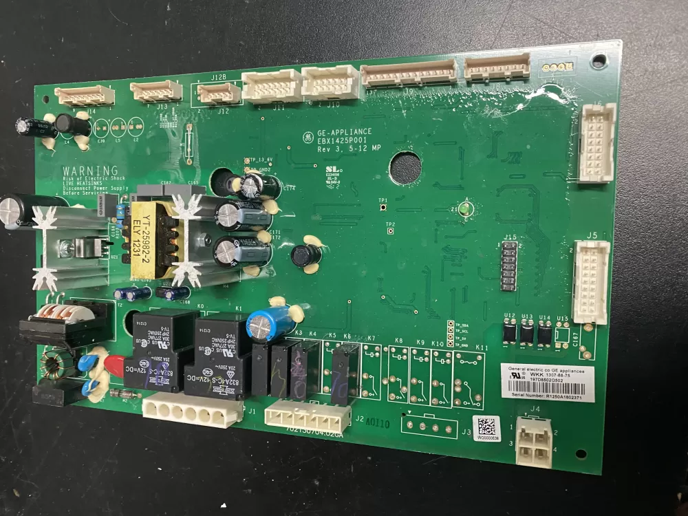 GE 197D8502G502 EBX1425P001 Refrigerator Control Board