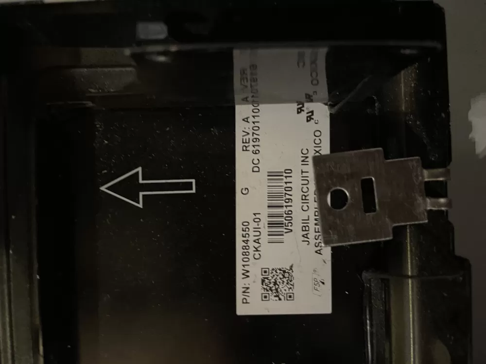 Whirlpool W10884550 Microwave Oven Display Control Panel AZ33091 | Wmv361