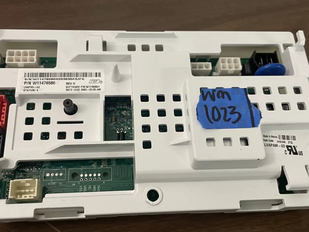 Whirlpool W11211482 W11256105 W11476586  Washer Control Board AZ99587 | Wm1023