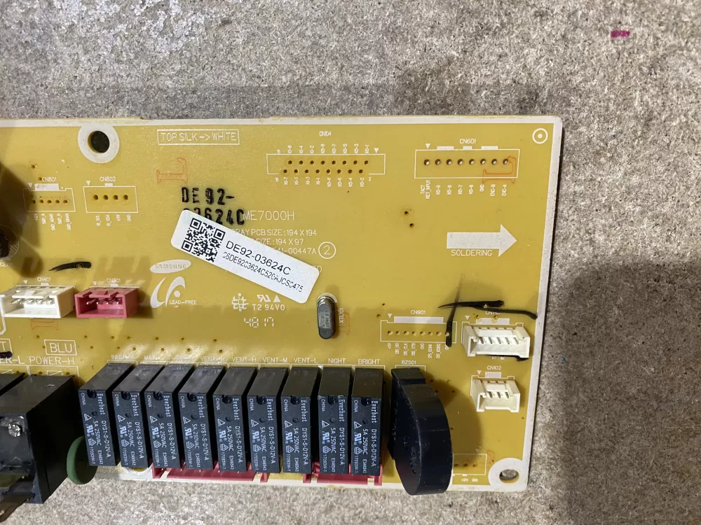 Samsung DE92-03624C Microwave Control Board AZ65453 | BK2108