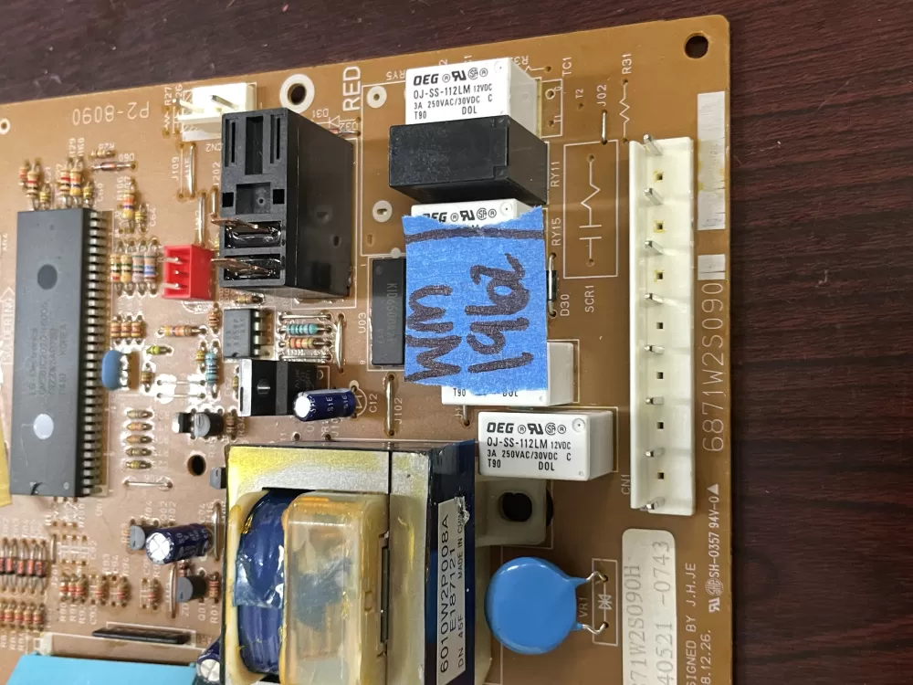 Microwave Control Board 6871W2S090H AZ87434 | Wm1962