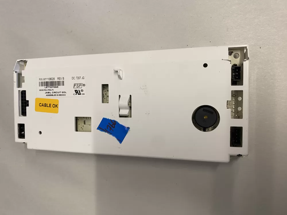 Whirlpool Amana W11106026 Refrigerator Control Board Interface AZ214524 | BK1766