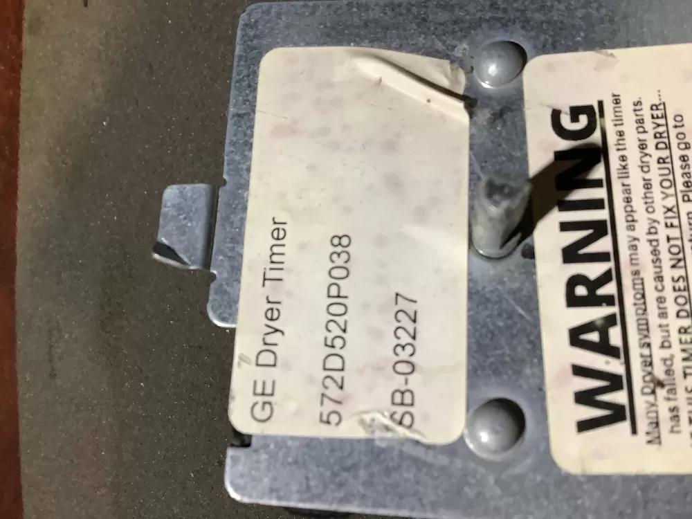 GE 572D520P038 Dryer General Electric Timer AZ121164 | NR2226