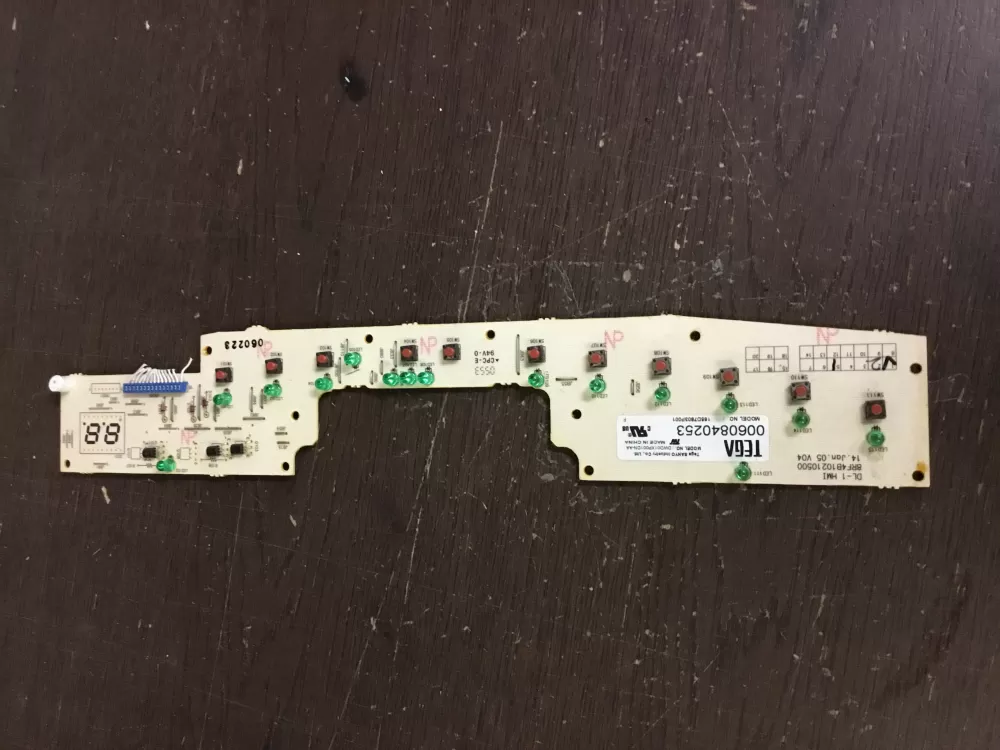 GE 165D7803P001 Dishwasher Control Board