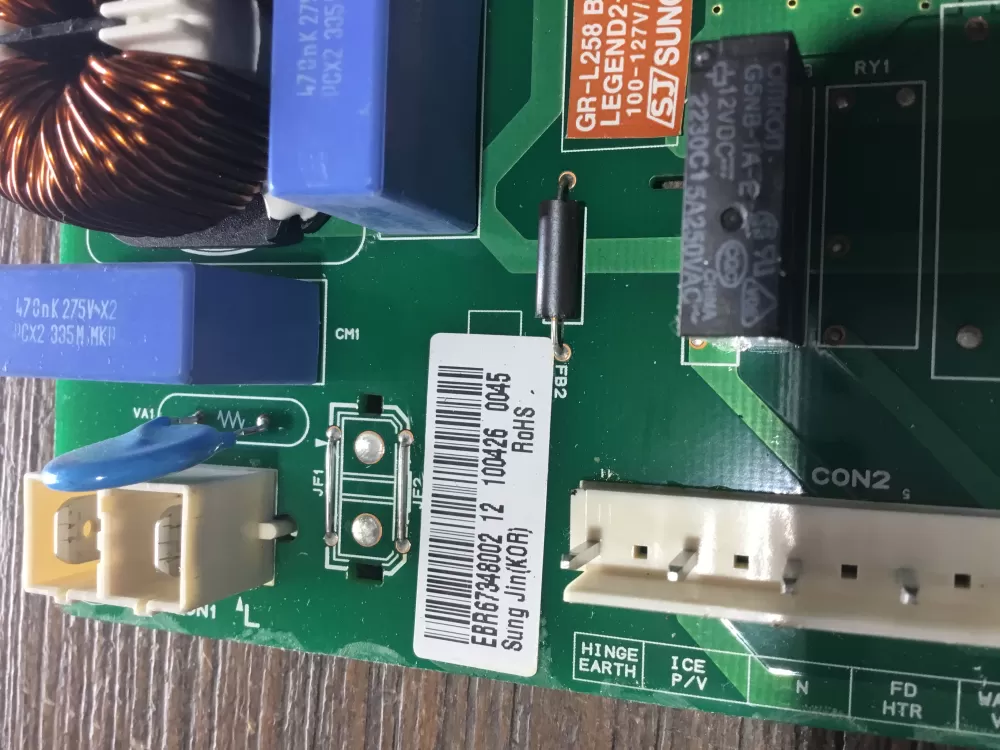 LG EBR67348002 Refrigerator Main Control Board PCB AZ52105 | NR1871