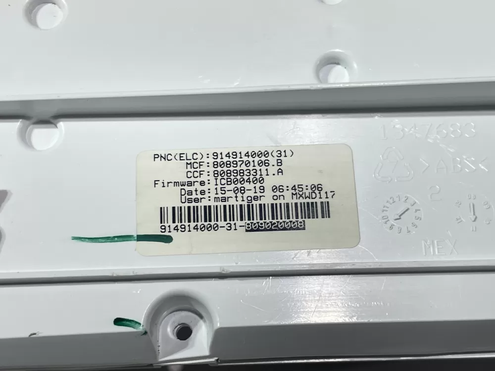 Frigidaire Electrolux 134994910 809020002 Washer Control Board AZ145570 | Wmv600