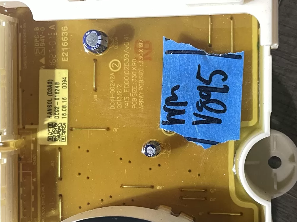 Samsung Washer Control Board DC92-01624B AZ197478 | Wmv895