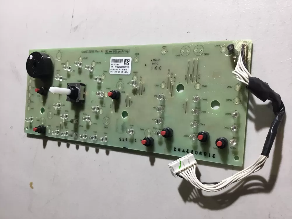 Whirlpool W10272650  W10252252 Washer Main Control Board