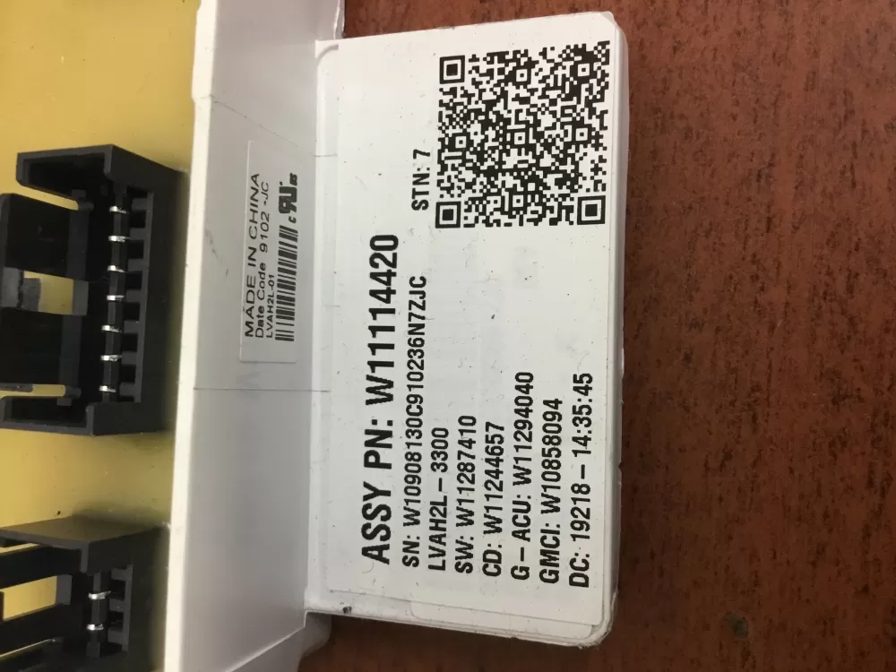 Whirlpool Maytag W11114420 W11266624 Washer Control Board AZ33337 | NRV366