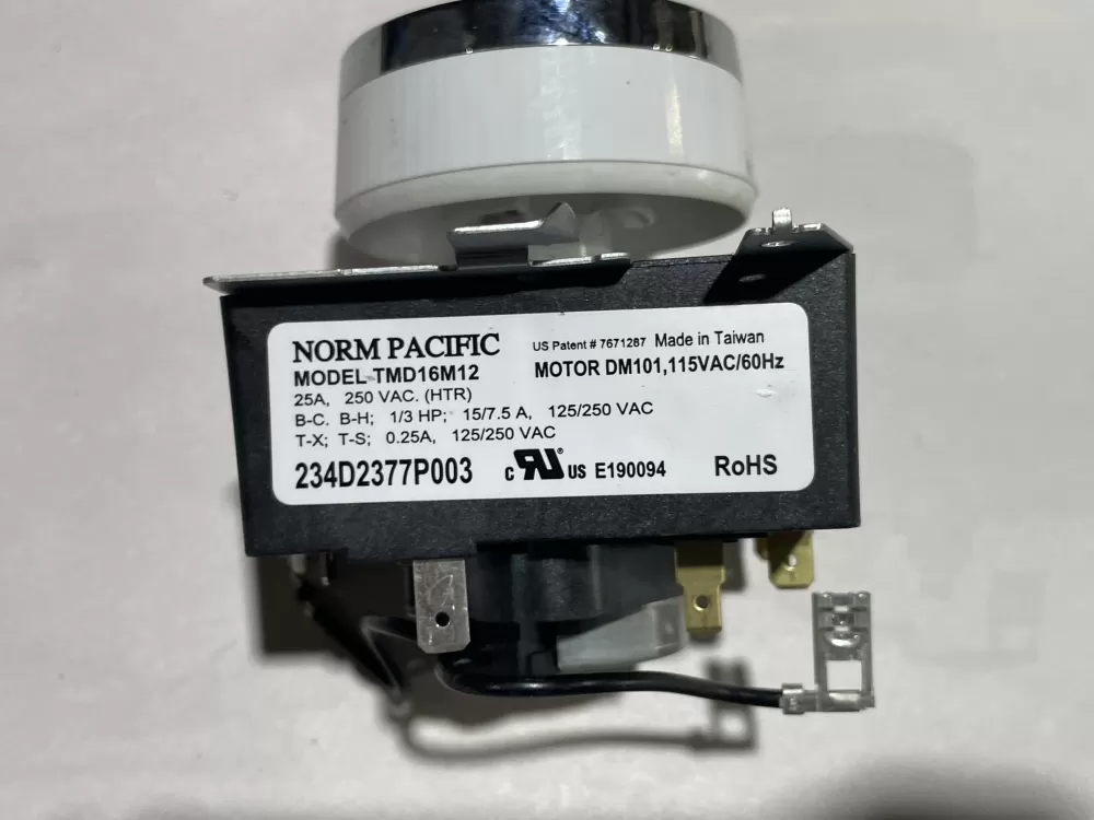 GE TMD16M12 234D2377P003 Dryer Timer AZ143296 | Wm2410