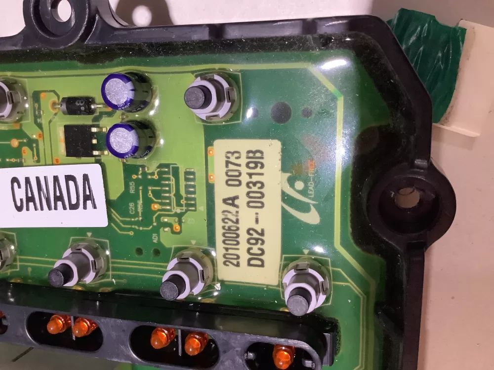Samsung DC92-00319B Washer User Interface Control Board AZ143989 | ZC2422