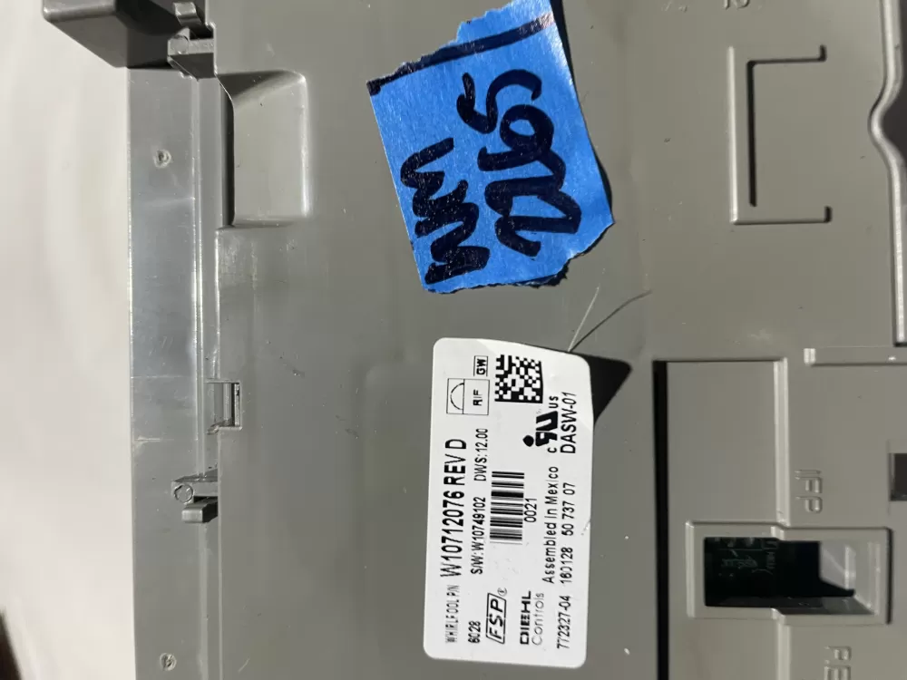 KitchenAid W10539792 W10712076 Dishwasher Control Board AZ124219 | Wm2265