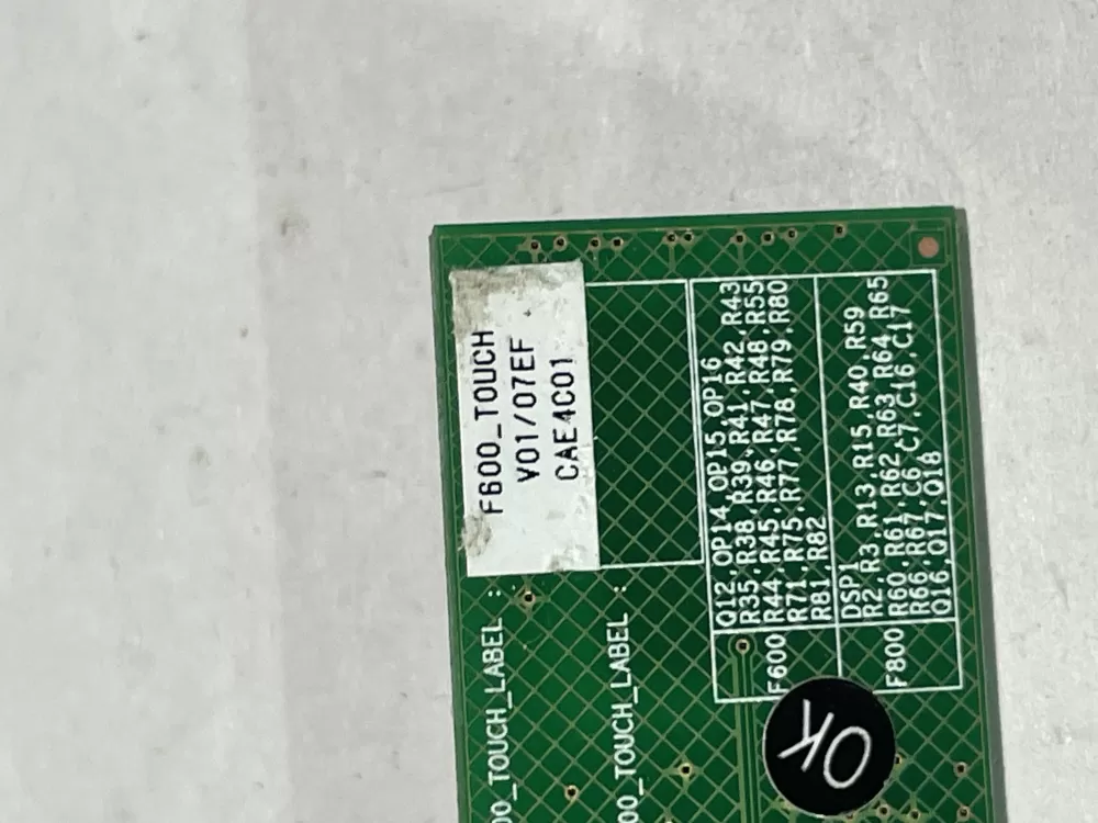 Samsung DD92-00037B Dishwasher User Interface AZ149693 | Wmv692