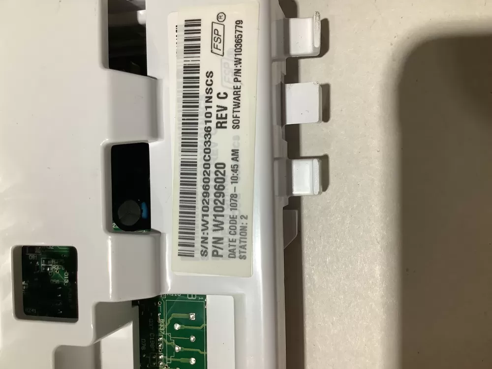 Maytag W10296020 W10296105 W10393448 Washer Board Control AZ144005 | ZC2422