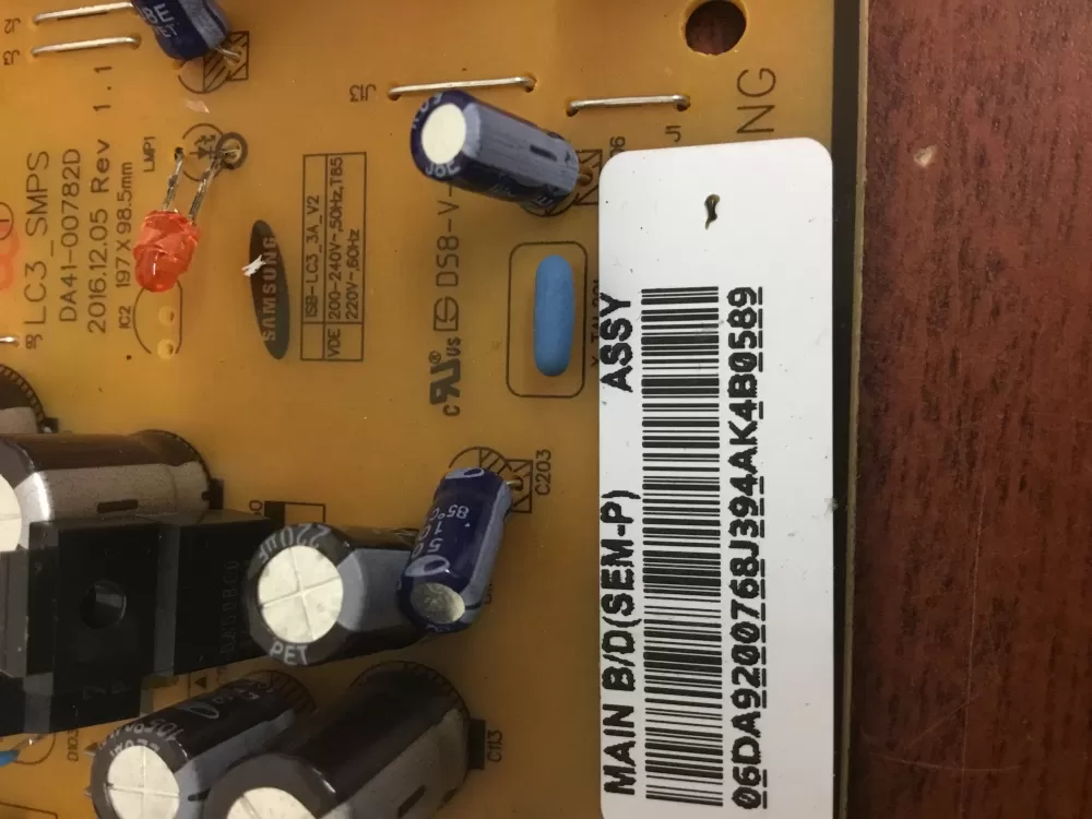 Samsung DA92 00768J Refrigerator Control Board AZ30763 | NR884