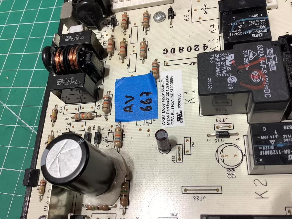 GE 212D1521G004 Dryer Control Board AZ186537 | AV667