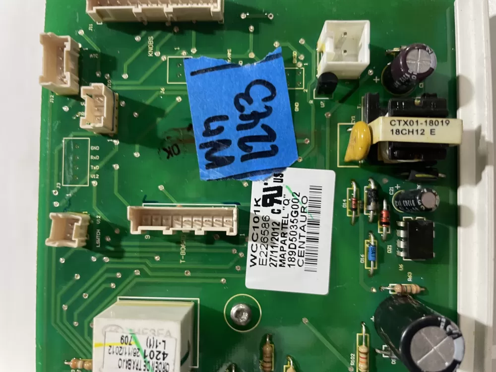 GE 189D5035G002 WH12X20274 Washer Control Board AZ184743 | Wm1243