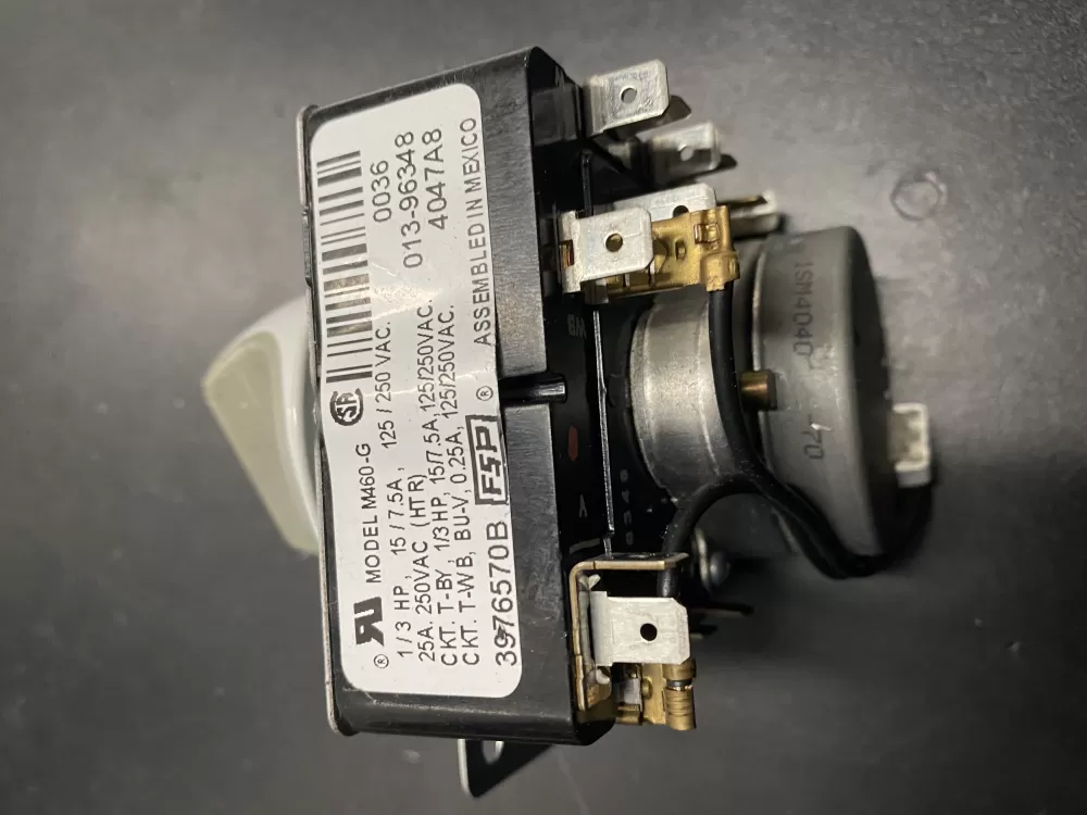 Whirlpool 3976570 PD00003512 3406708 WP3976570 Dryer Timer AZ2294 | BK1027