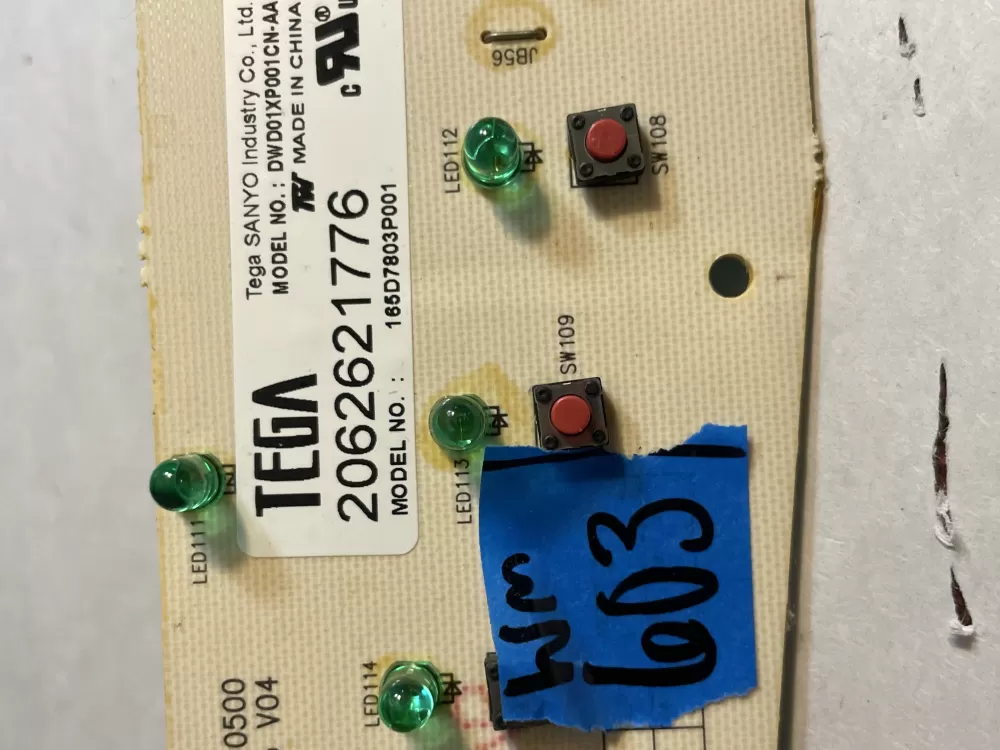 GE 165D7803P001 WD21X10378 Dishwasher Control Board AZ194435 | Wm603