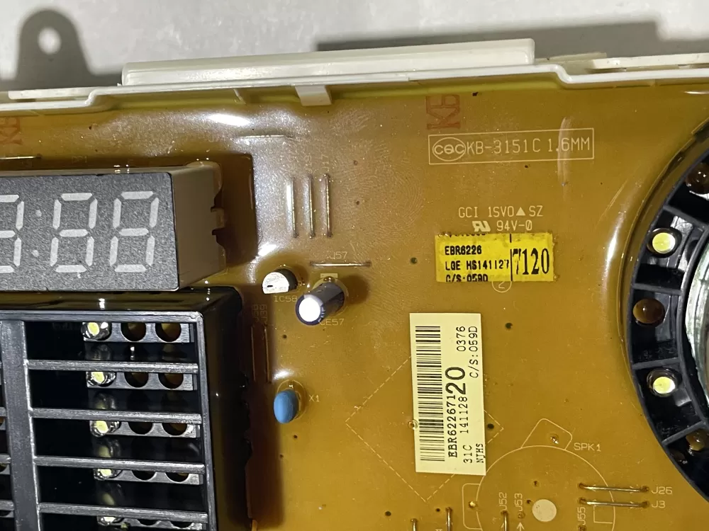 LG EBR62267120  EAX60993602 Washer Control Board