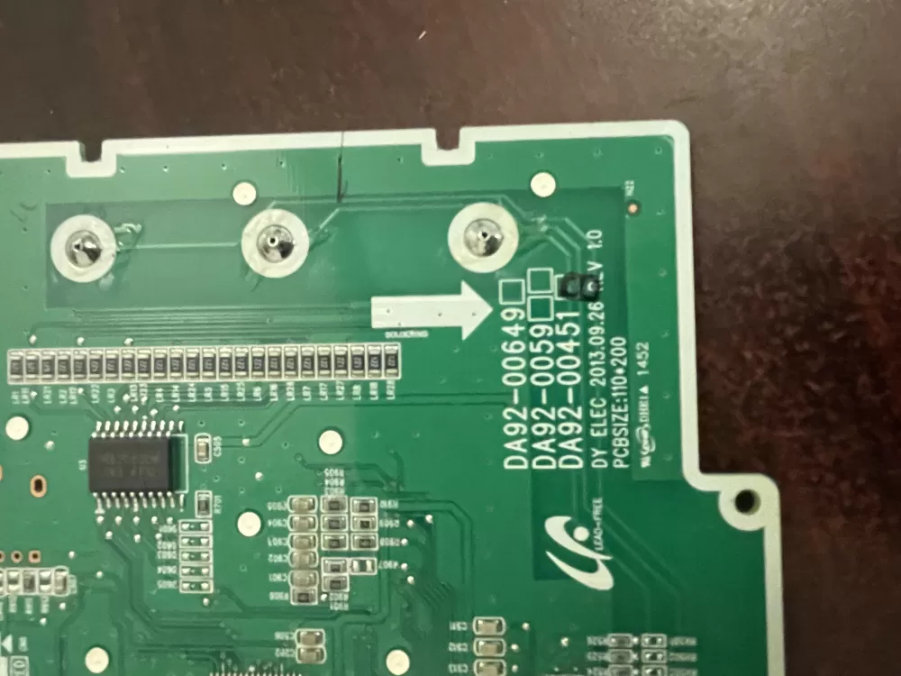 Samsung DA92 00451B Refrigerator Control Board Dispenser AZ81184 | Wm1853