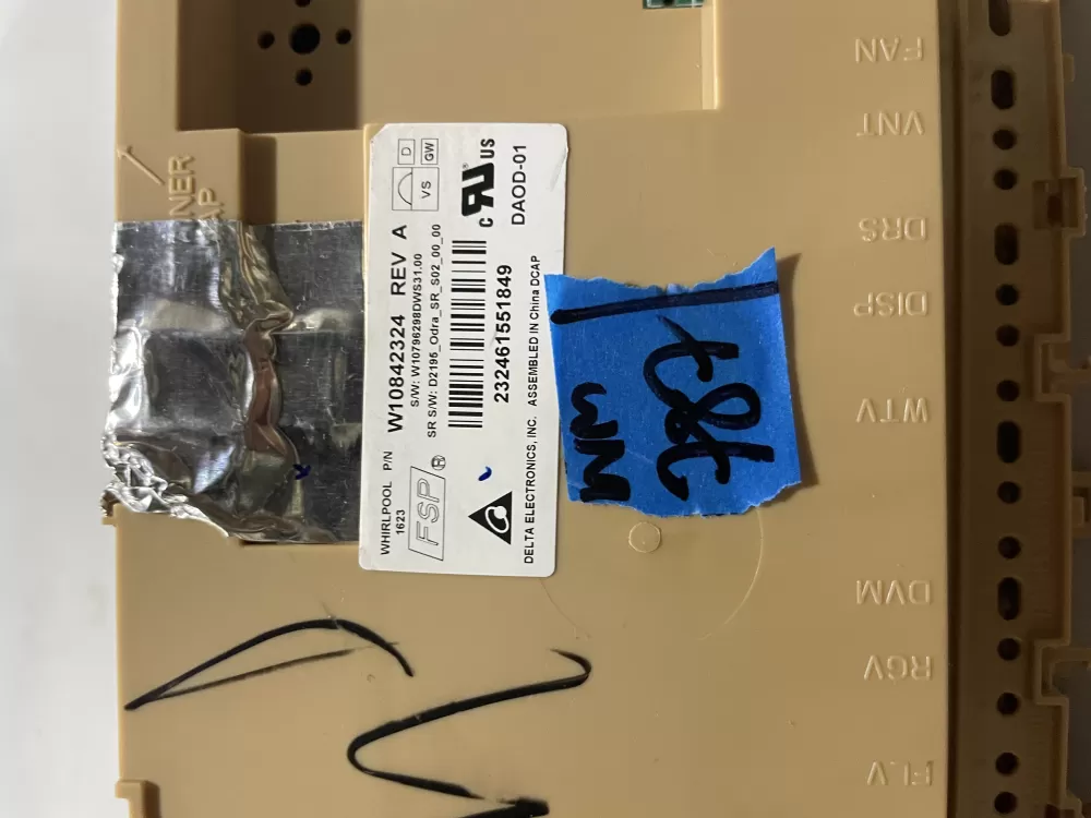 KitchenAid W10707999 W10796287 Dishwasher Control Board AZ191354 | Wm787