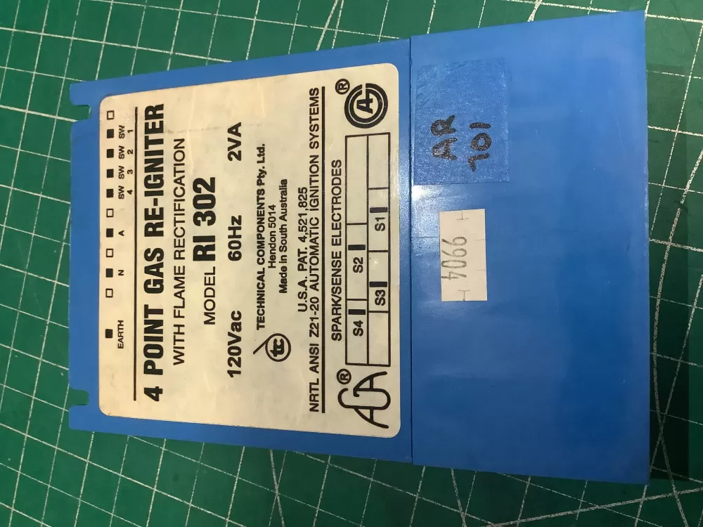 Thermador Jenn-Air RI302 4-Point Gas Re-Igniter AZ198288 | AR101