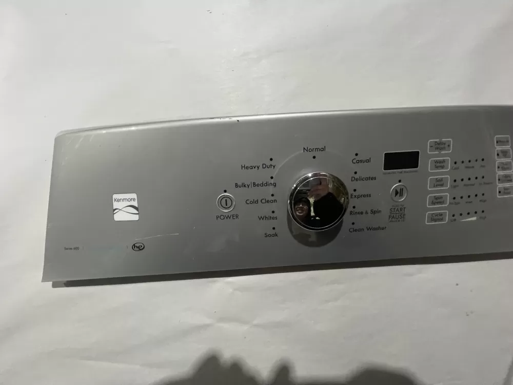 Kenmore W10643917 W10643919 Washer Touchpad Panel (scrathces)