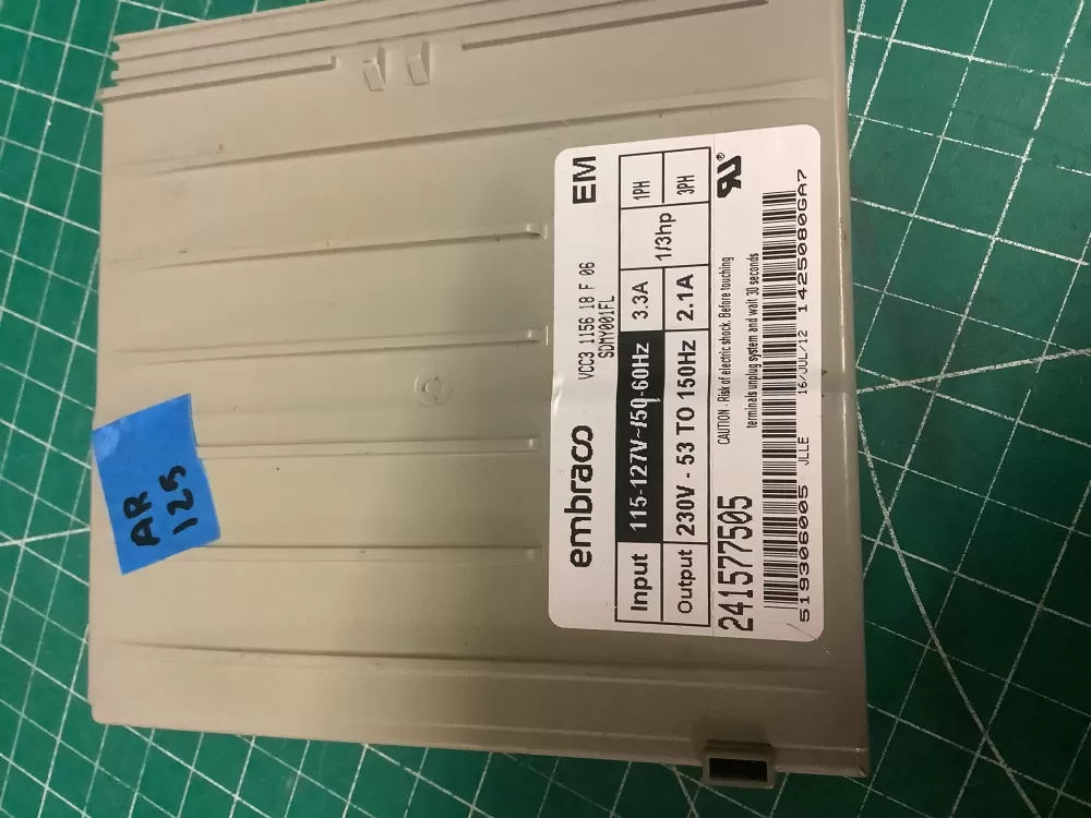 Refrigerator Inverter Board VCC3 1156 QA F 06 241577505 AZ197805 | AR125