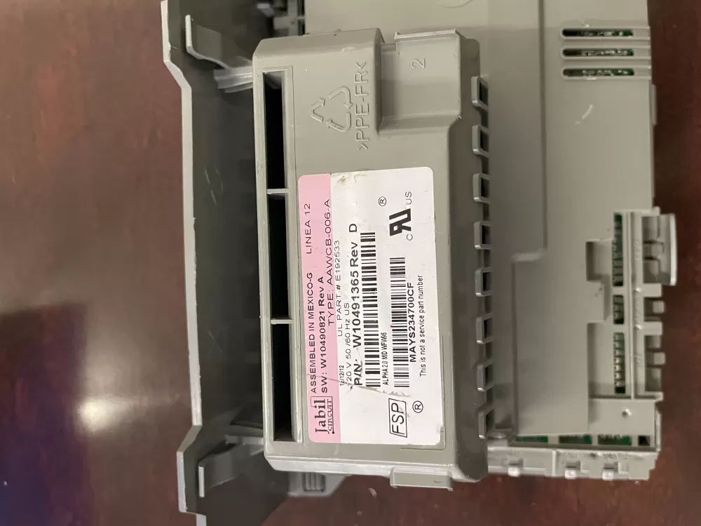 Whirlpool W10491365 Washer Control Board AZ37874 | KM272