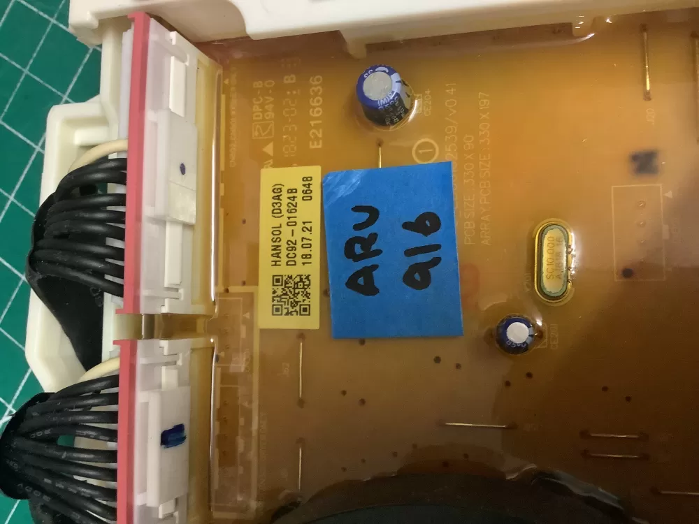 Samsung Washer Control Board DC92-01624B AZ210914 | ARV916