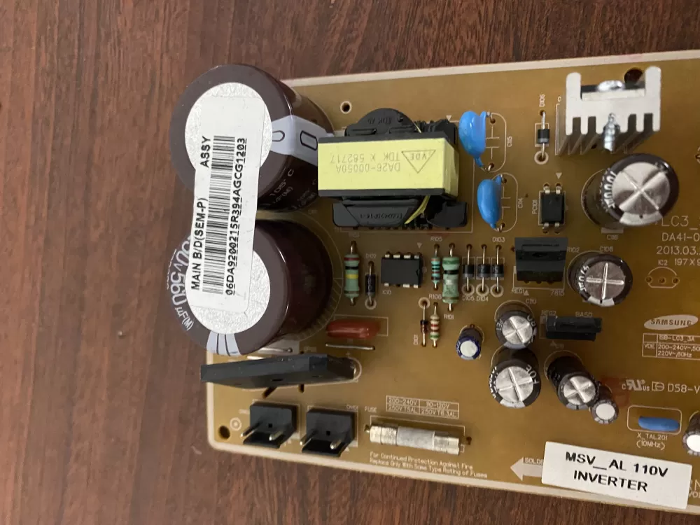 Samsung DA92-00215R Refrigerator Inverter Control Board