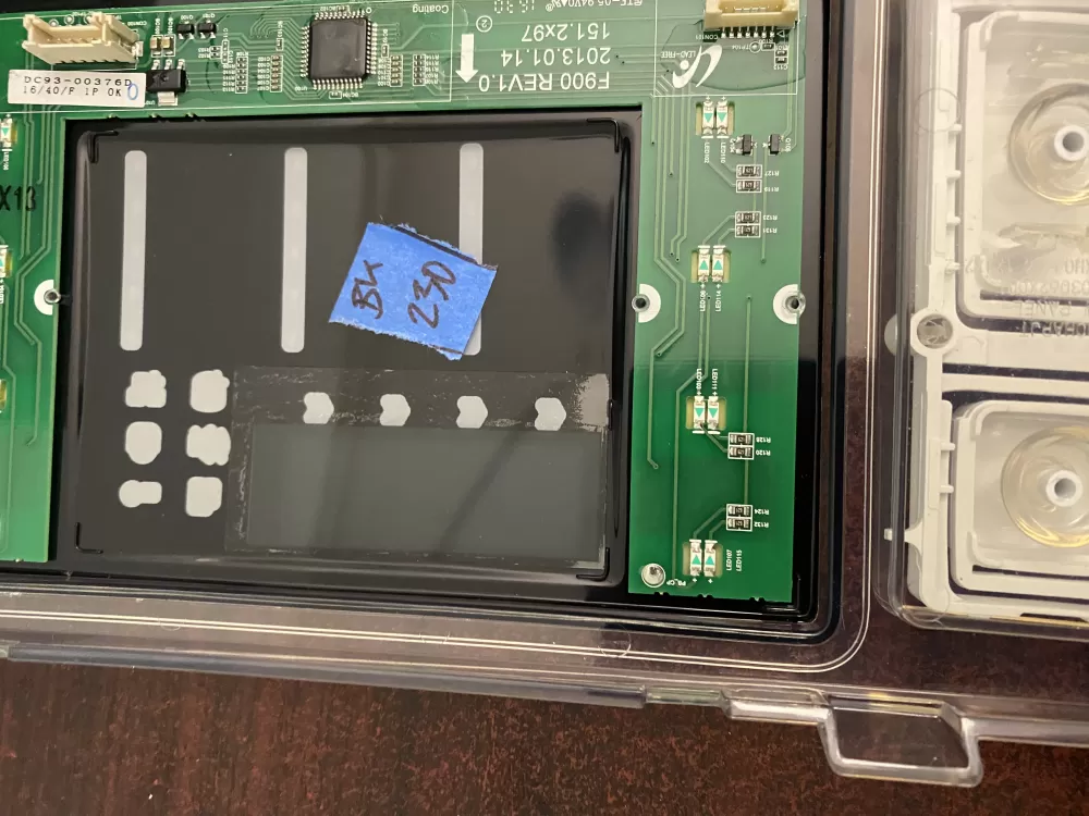 Samsung DC92-01607J DC94-06643A Dryer UI Control Board  AZ94405 | BK230