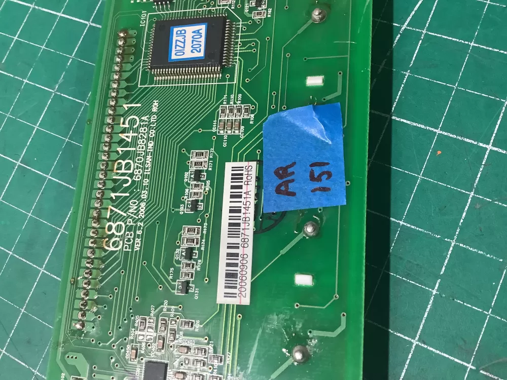 LG Kenmore 6871JB1451A Refrigerator Control Board Dispenser AZ196061 | AR151