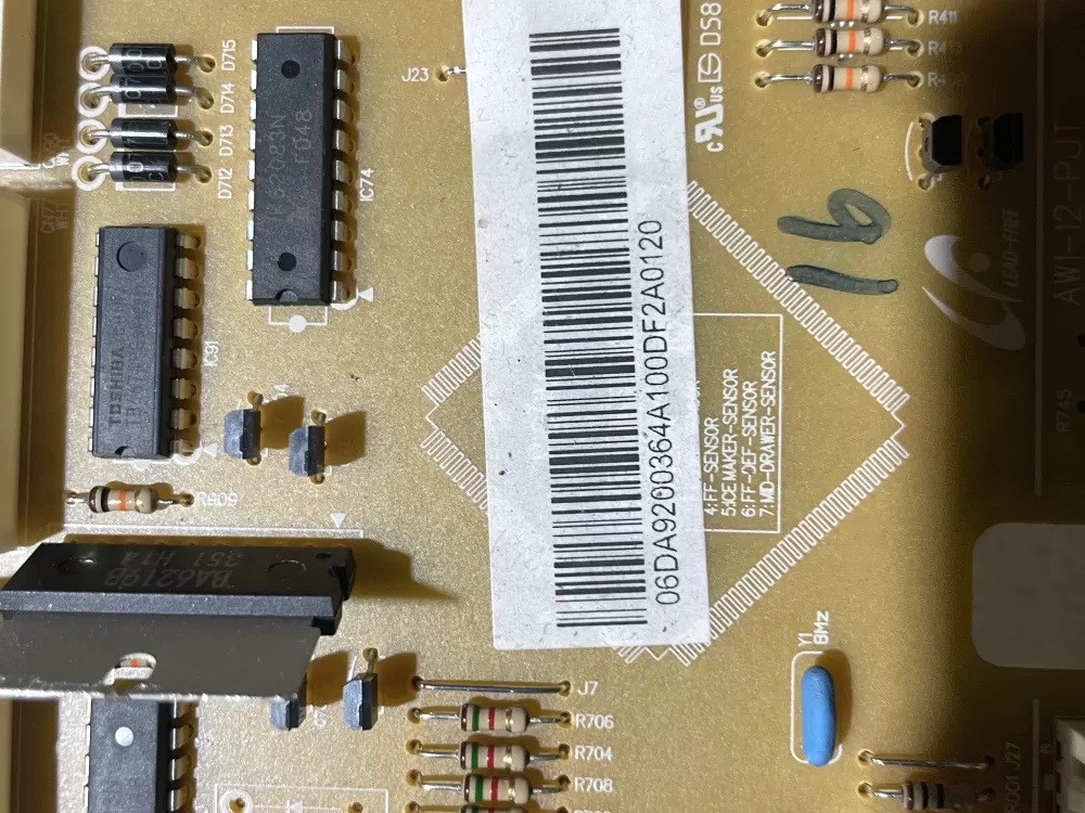 Samsung DA92-00364A DA94-02680A Refrigerator Control Board AZ77937 | Wmv580
