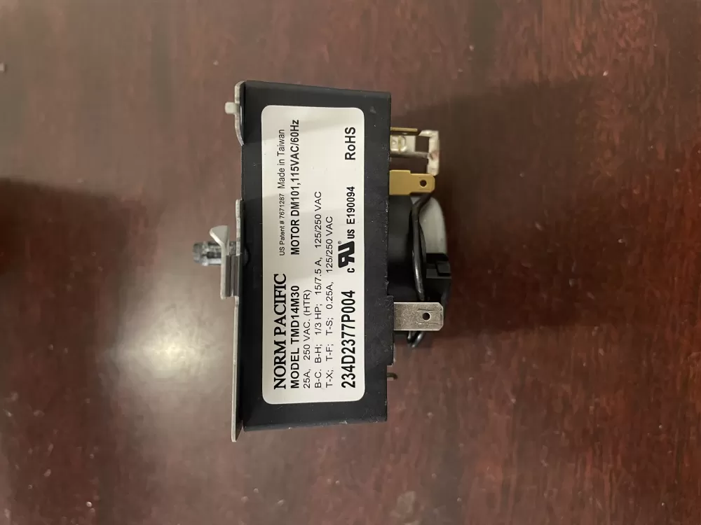 GE WE04X24550  AP6031056  WE04X24549  4546121  PS11763064  TMD14M30  234D2377P004 Dryer Timer