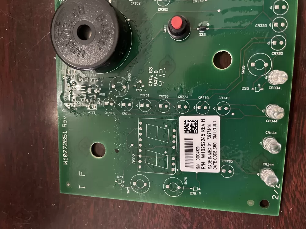 Whirlpool W10252245 Dryer Control Board AZ46219 | KM464