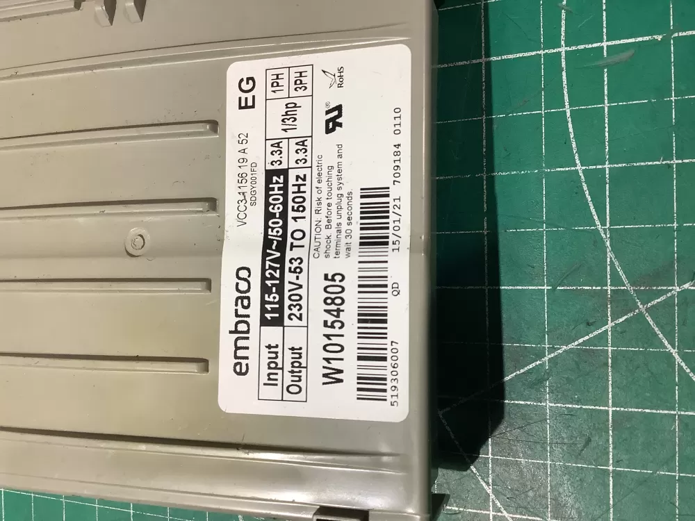 Whirlpool W10154805 Refrigerator Inverter Control Board AZ196723 | AR1303