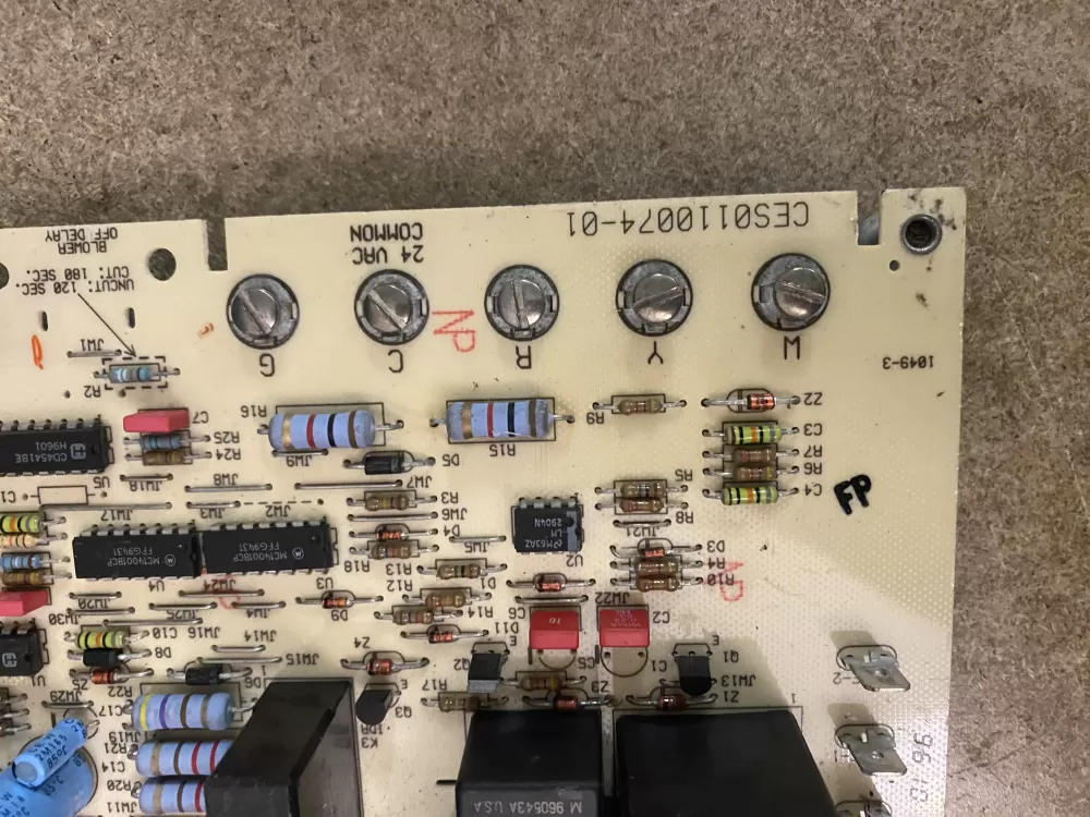 Carrier Bryant CES0110074 01 Furnace Control Board Circuit AZ73860 | BK1573