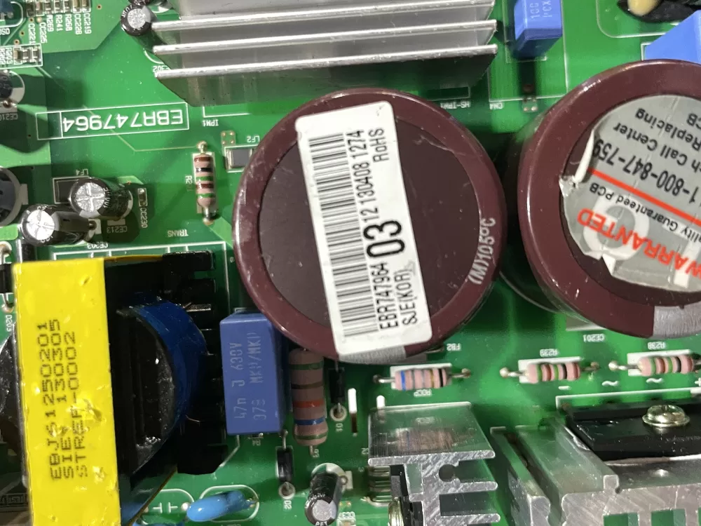 LG EBR74796403 Refrigerator Control Board AZ162102 | Wmv818