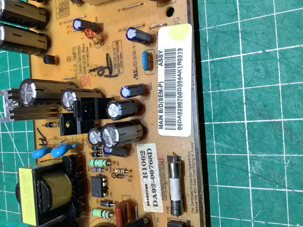 Samsung DA92-00768D Refrigerator Control Board Inverter