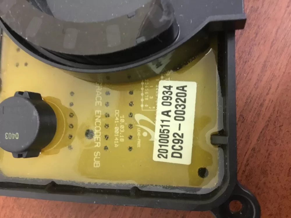 Samsung DC92-00319C AP4579252 Washer UI Control Board AZ33289 | NRV365