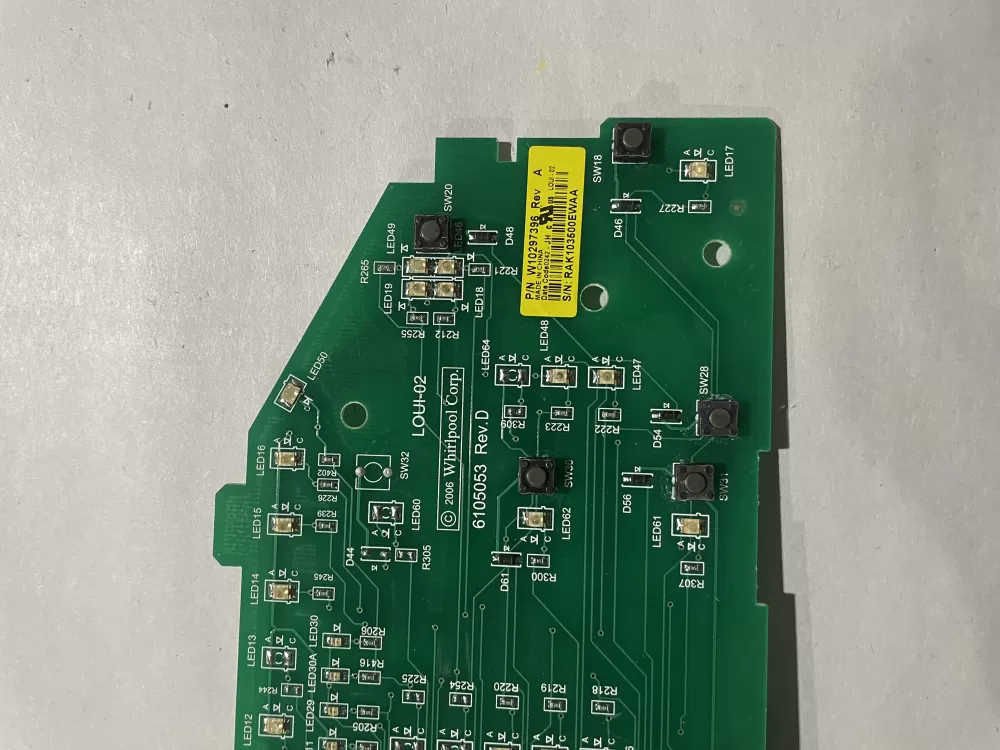 Whirlpool W10297396 WPW10297396 Washer Control Board AZ194184 | KM186