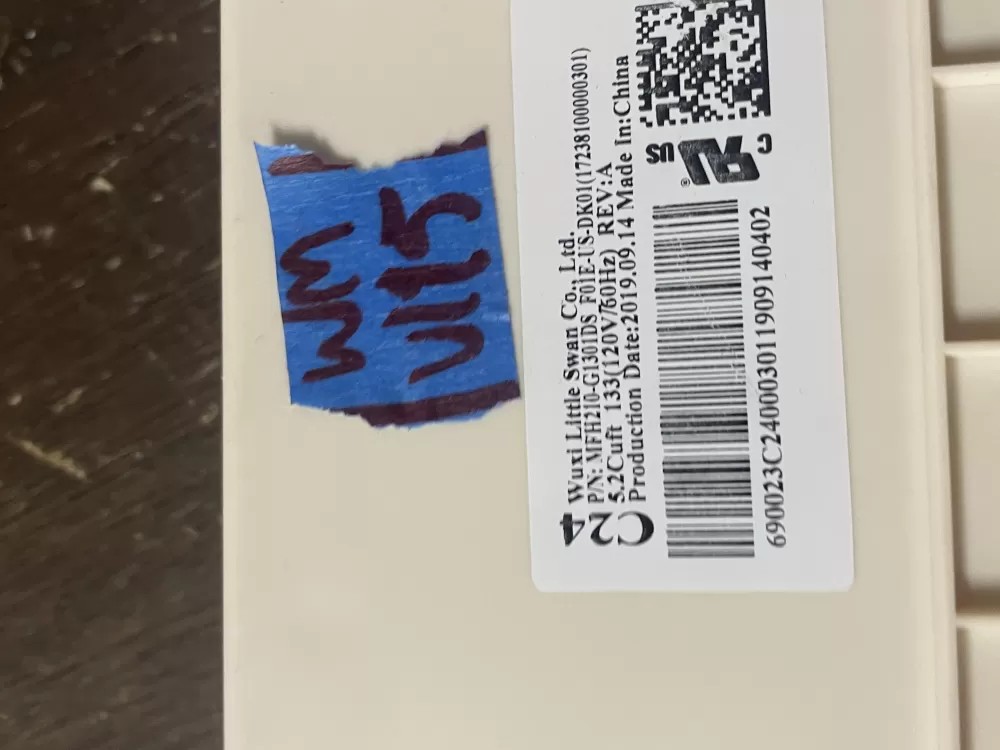 Midea MFH210 G1301DS Washer Control Board AZ45011 | Wmv115