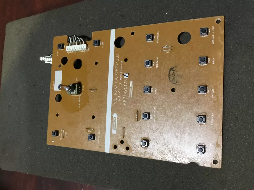6870W2A123A GE Microwave Board - Control