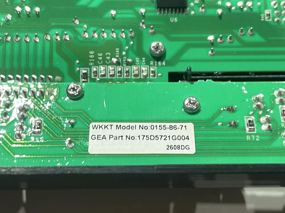 GE 175D5721G004 WH12X10387 Washer Control Board Interface AZ172140 | Wmv105