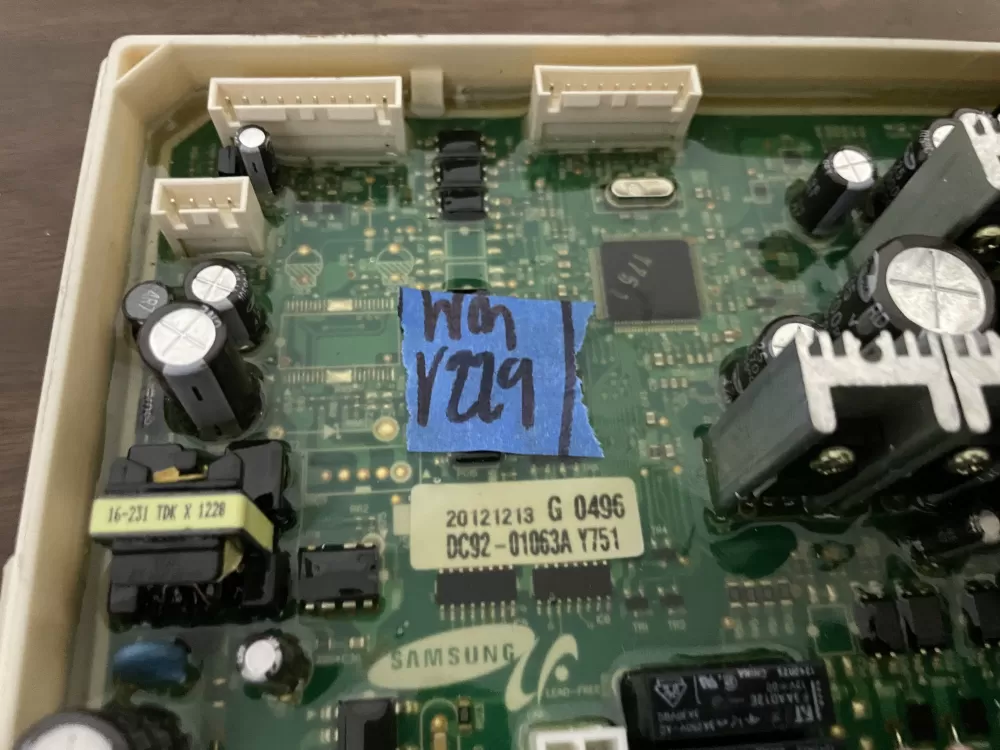 Samsung DC92 01063A DC9201063A Washer Control Board AZ100174 | Wmv229